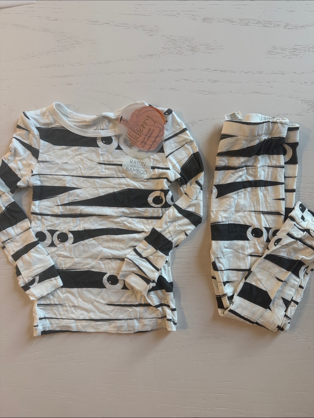🎃 Milkberry Toddler Boy Girl Bamboo Halloween Pajama Set 2T